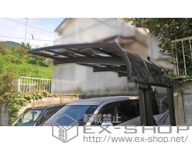 のカーポート テールポートシグマIII 1500 積雪〜50cm対応＋着脱式サポート ロング柱23用 1本入 施工例