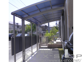 のカーポート カーブポートシグマIII 積雪〜20cm対応＋サイドパネル 1段 施工例