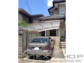 のカーポート プレシオスポート 積雪〜20cm対応+着脱式補助柱　2本入り 施工例