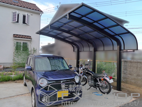 のカーポート テールポートシグマIII 1500 耐風圧強度仕様 積雪〜50cm対応 施工例