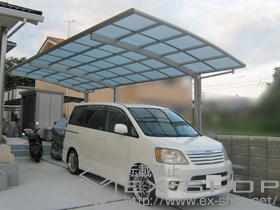 のカーポート レイナポートグラン 延長　積雪〜20cm対応 施工例