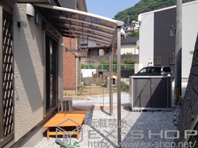 のテラス屋根 パワーアルファ L型 テラスタイプ 単体 積雪〜30cm対応 施工例