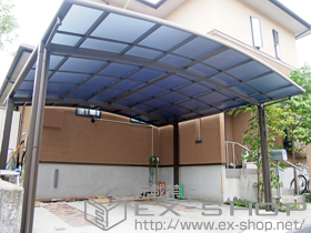 のカーポート カーブポートシグマIII ワイド 積雪〜20cm対応 施工例