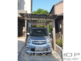 のカーポート アーキフィット 延長 積雪〜20cm対応＋着脱式サポートT(3本入り) 施工例