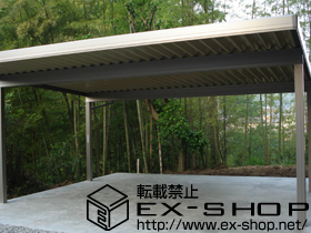 のカーポート テリオスポートIII 1500 2台用 角柱4本仕様 積雪〜50cm対応 施工例