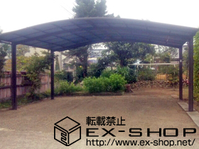 のカーポート カーブポートシグマIII ワイド 積雪〜20cm対応 施工例