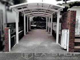 YKKAPのカーポート レイナワンポートグラン 縦連棟 積雪〜20cm対応 施工例