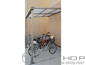 のテラス屋根 ライザーテラスII F型 テラスタイプ 単体 積雪〜20cm対応 施工例