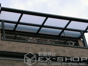 のバルコニー・ベランダ屋根 ライザーテラスII F型 屋根タイプ 単体 積雪〜20cm対応+吊り下げ物干し 標準 2本入 施工例