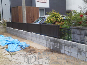 のフェンス・柵 シャレオR2型フェンス フリーポールタイプ 施工例