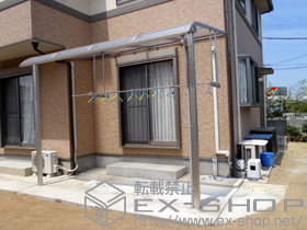 のテラス屋根 ヴェクターテラス R型 テラスタイプ 単体 積雪〜20cm対応 施工例