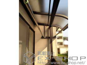 のバルコニー・ベランダ屋根 ヴェクターテラス R型 屋根タイプ 単体 積雪〜20cm対応＋吊り下げ物干し 標準 2本入 施工例