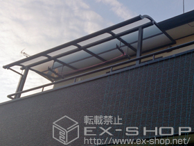 のバルコニー・ベランダ屋根 ライザーテラスII R型 屋根タイプ 単体 積雪〜20cm対応 施工例