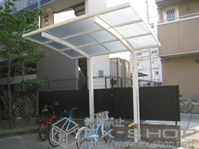 のサイクルポート・駐輪場 レイナポートグランミニ 積雪〜20cm対応 施工例