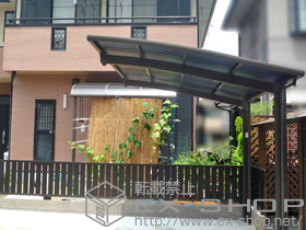 のカーポート カーブポートシグマIII 耐風圧強度仕様 積雪〜20cm対応＋耐風圧強度仕様オプション一式(着脱式サポート・母屋補強材・屋根材ホルダー) 施工例