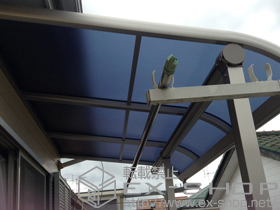 のバルコニー・ベランダ屋根 プレシオステラス R型 屋根タイプ 単体 積雪〜20cm対応 施工例