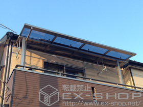 のバルコニー・ベランダ屋根 ライザーテラスII F型 屋根タイプ 単体 積雪〜20cm対応 施工例