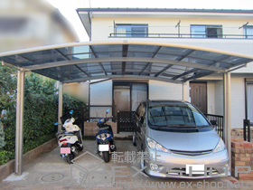 のカーポート カーブポートシグマIII ワイド 積雪〜20cm対応 施工例