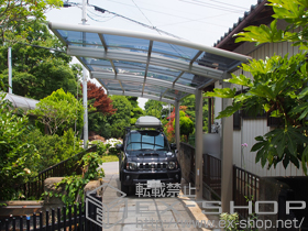 のカーポート レイナポートグラン 延長　積雪〜20cm対応＋着脱式サポート 2本入り 施工例