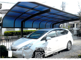 のカーポート レイナキャップポートグラン 積雪〜20cm対応 施工例