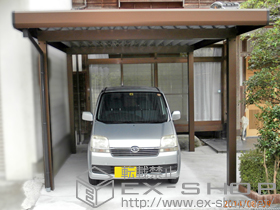 のカーポート ジーポートneoAタイプ 4本柱 標準鼻隠し 積雪〜100cm対応 施工例