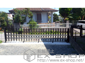 のカーゲート トリップゲート ガレリアM キャスタータイプ ガイドレール後付タイプ 施工例