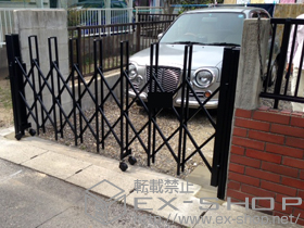 のカーゲート トリップゲート RA型 ノンレール 片開き 24S 施工例