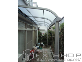 のテラス屋根 ライザーテラスII R型 テラスタイプ 単体 積雪〜20cm対応 施工例