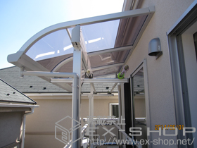 のバルコニー・ベランダ屋根 ライザーテラスII R型 1500 屋根タイプ 単体 積雪〜50cm対応 施工例