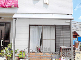 のテラス屋根 ライザーテラスII R型 テラスタイプ 単体 積雪〜20cm対応 施工例