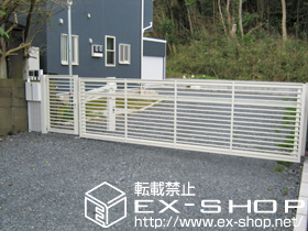 のカーゲート ワイドオーバードアS1型 電動式 2モーター仕様 施工例