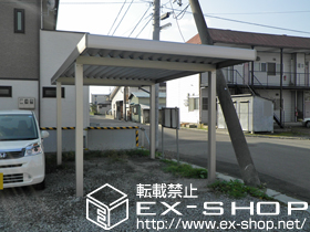 のカーポート ジーポートneo Aタイプ 角柱4本仕様 標準鼻隠し 積雪〜100cm対応 施工例