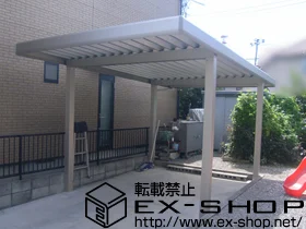 YKKAPのカーポート レオンポートneo 角柱4本 積雪〜50cm対応 施工例