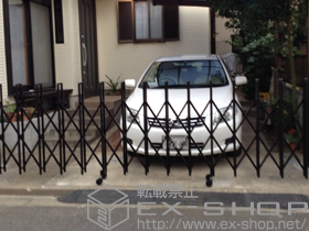 のカーゲート トリップゲート RB型 ノンレール 片開き 49S 施工例