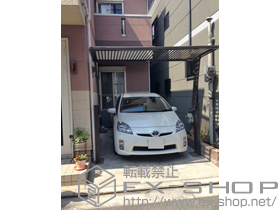 のカーゲート オーバードアS2型 電動式＋リモコン送信器PDC-3型(追加用) 施工例