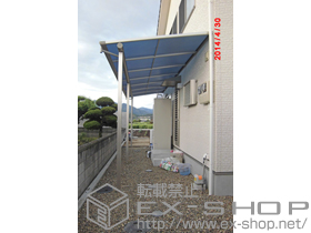 のテラス屋根 ヴェクターテラス F型 テラスタイプ 連棟 積雪〜20cm対応＋屋根ふき材補強部品 施工例