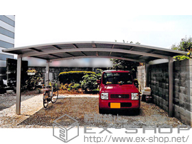 のカーポート カーブポートシグマIII ワイド 積雪〜20cm対応 施工例