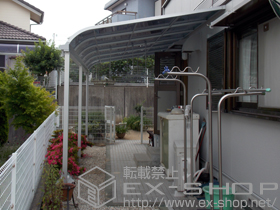 のテラス屋根 ライザーテラスII R型 テラスタイプ 連棟 積雪〜20cm対応 施工例