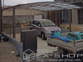 のカーポート カーブポートシグマIII ワイド 積雪〜20cm対応 施工例