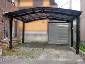 のカーポート カーブポートシグマIII M合掌 積雪〜20cm対応 施工例