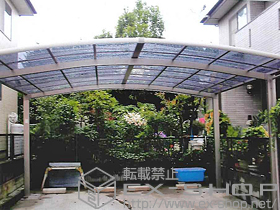 のカーポート カーブポートシグマIII ワイド 積雪〜20cm対応 施工例