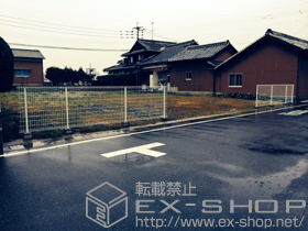 のフェンス・柵 イーネットフェンス1F型 自由柱タイプ 施工例