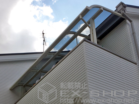 のバルコニー・ベランダ屋根 ライザーテラスII R型 屋根タイプ 単体 積雪〜20cm対応 施工例