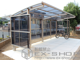 のカーポート カーブパークシグマIII パネル3面囲い 積雪〜20cm対応 施工例