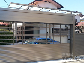 のカーポート ネスカR (ラウンドスタイル) 積雪〜20cm対応 施工例