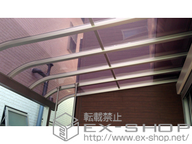 のテラス屋根 ヴェクターテラス R型 テラスタイプ 単体 積雪〜20cm対応＋吊下げ物干し ロング 2本入 施工例