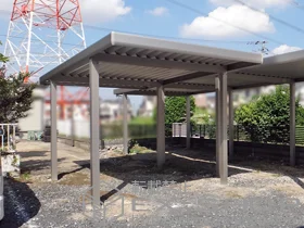 YKKAPのカーポート レオンポートneo 標準鼻隠し 積雪〜50cm対応 施工例