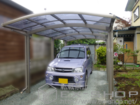 のカーポート カルエードシグマIII 1500 落雪後枠 積雪〜50cm対応 施工例