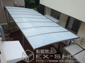 のカーポート カーブポートシグマIII 積雪〜20cm対応+着脱式サポート柱 1本入り 施工例