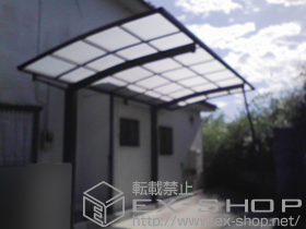 のカーポート プレシオスポート 積雪〜20cm対応+着脱式サポート(2本入り) 施工例